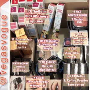 FOR RESELLERS!❗️65 PCS NYX, theBalm & Fashion Fair